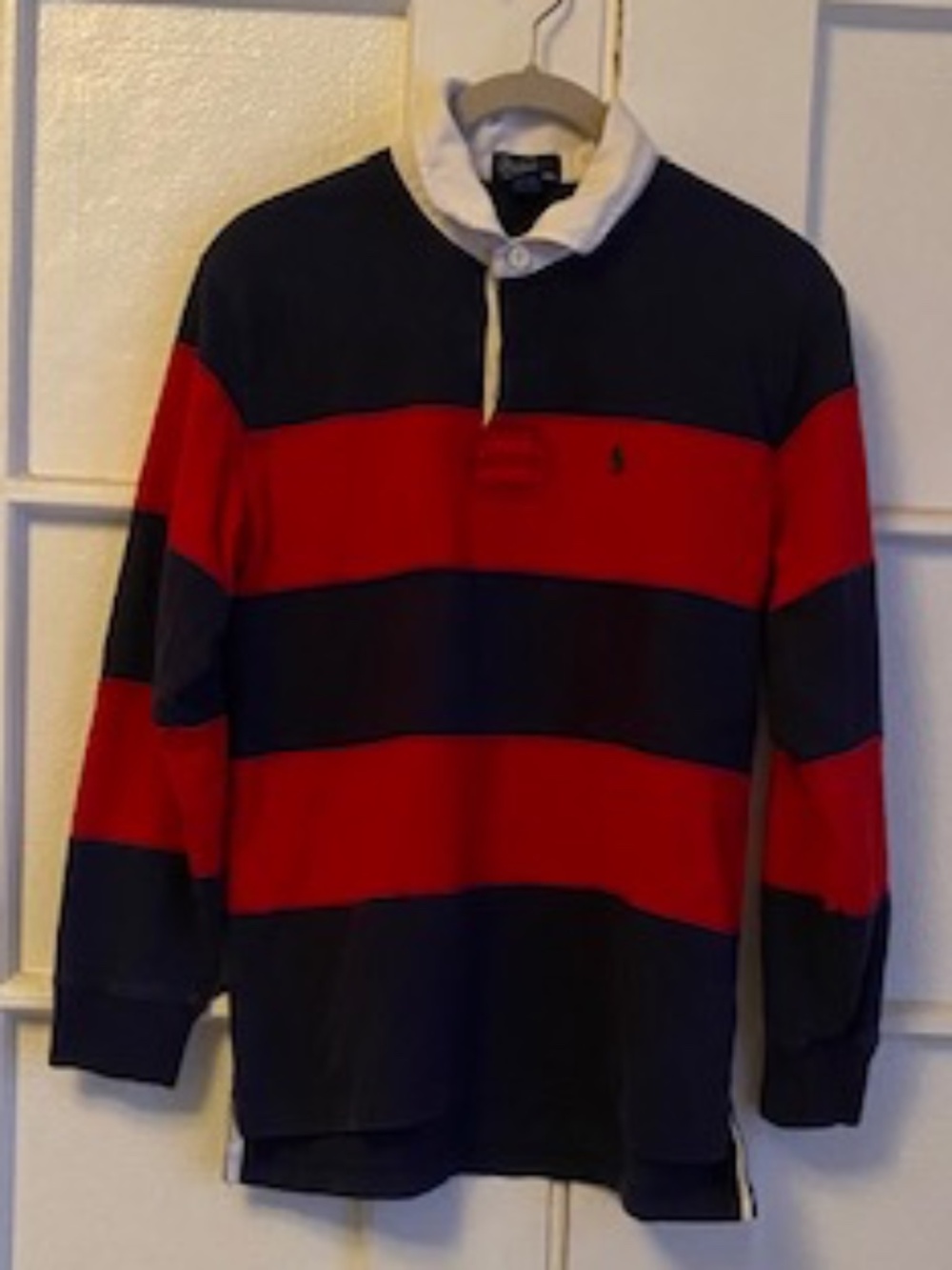 Boys Polo Ralph Lauren Navy/Red Rugby size, M (12-14)